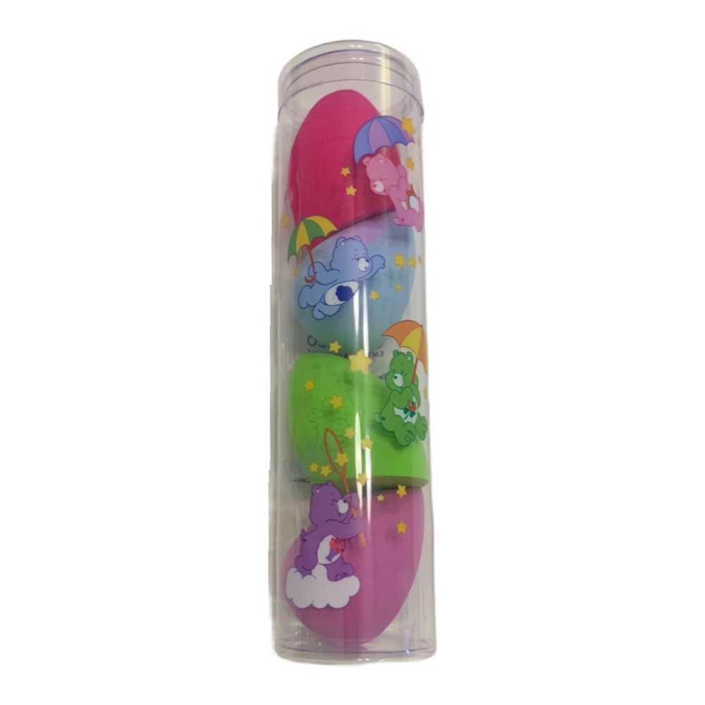 Care Bears Makeup Blending Sponges 4pc Set Teardrop, Flat Edge, Point NEW